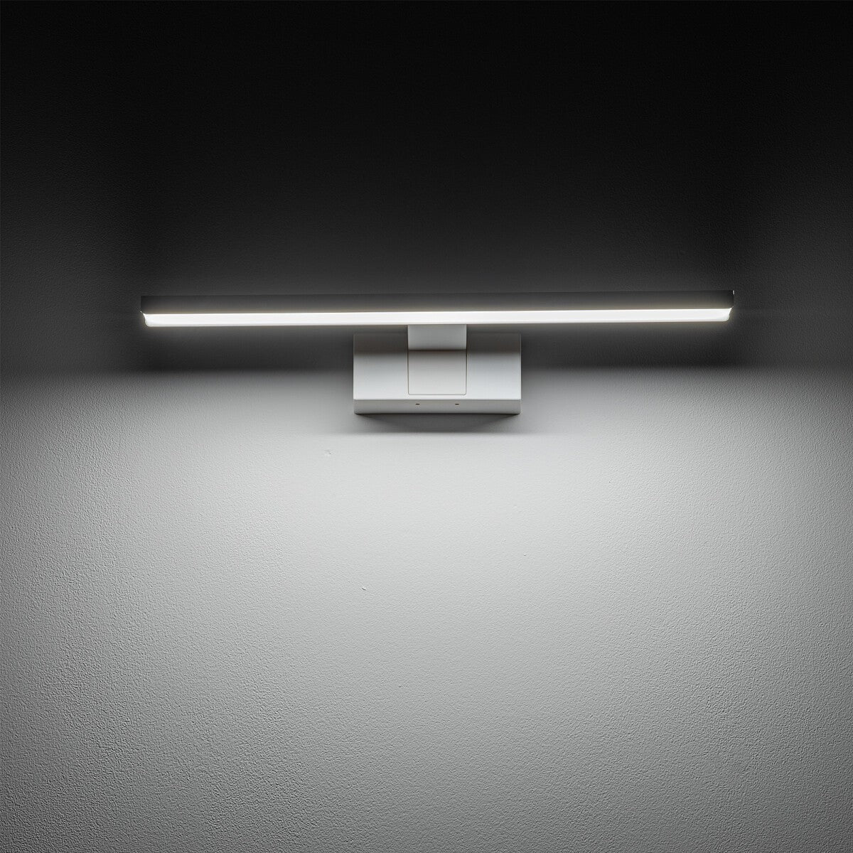 Nowodvorski Kinkiet CEZANNE LED S 8W 50/60Hz 650lm - Aluminium lakierowane - Biały 10683 - lampa włączona