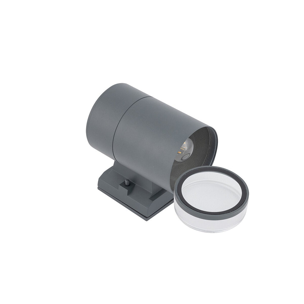 Nowodvorski Lampa ścienna natynkowa ROCK PRO 25W only LED 50/60Hz IP44 - Aluminium lakierowane - Grafitowy I 10686