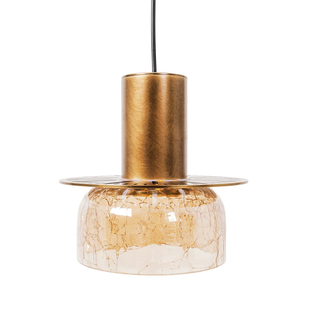 Maxlight Lampa wisząca Signature A - Metal + szkło - Mosiądz + szkło bursztynowe P0601