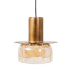 Maxlight Lampa wisząca Signature A - Metal + szkło - Mosiądz + szkło bursztynowe P0601