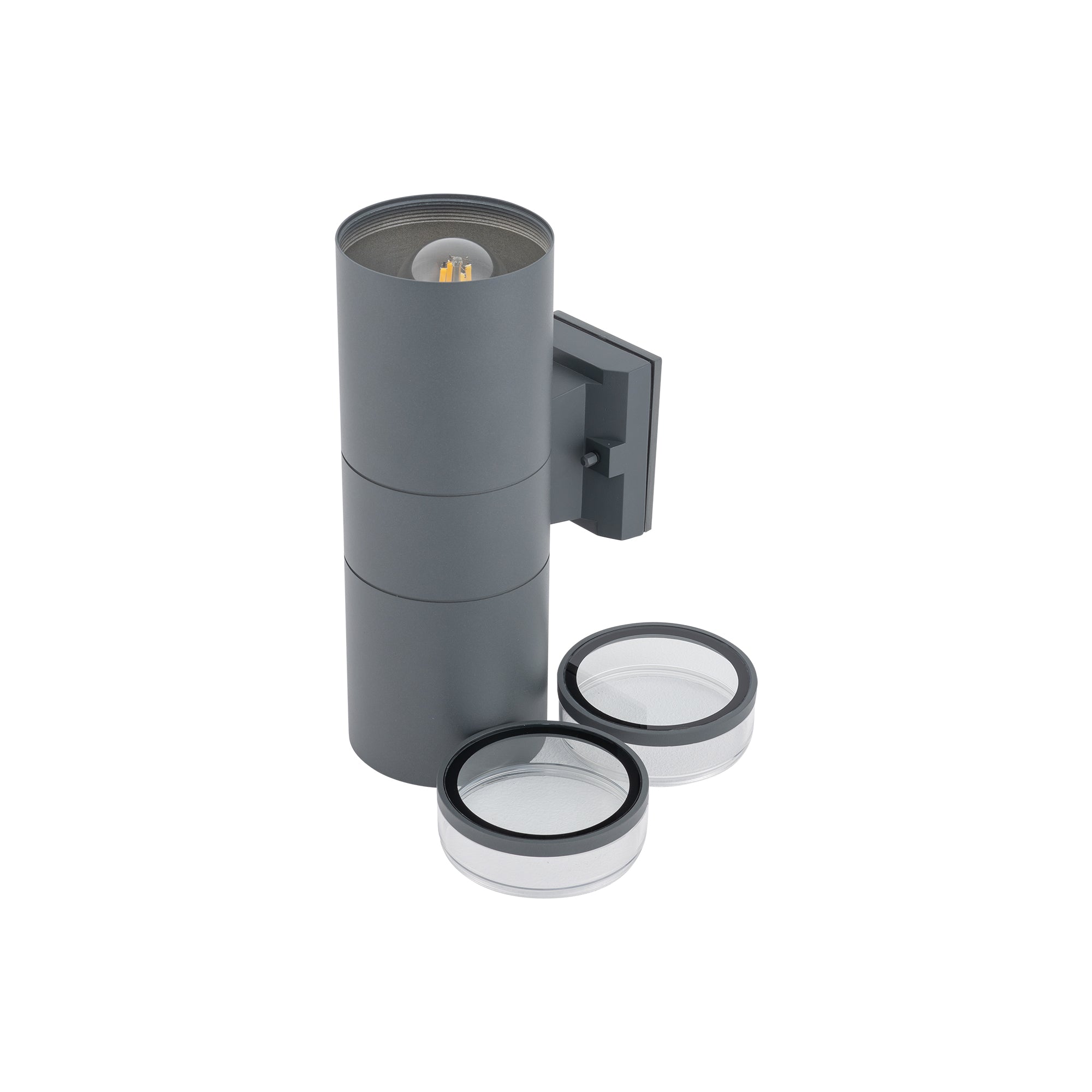 Nowodvorski Lampa ścienna natynkowa ROCK PRO 25W only LED 50/60Hz IP44 - Aluminium lakierowane - Grafitowy II