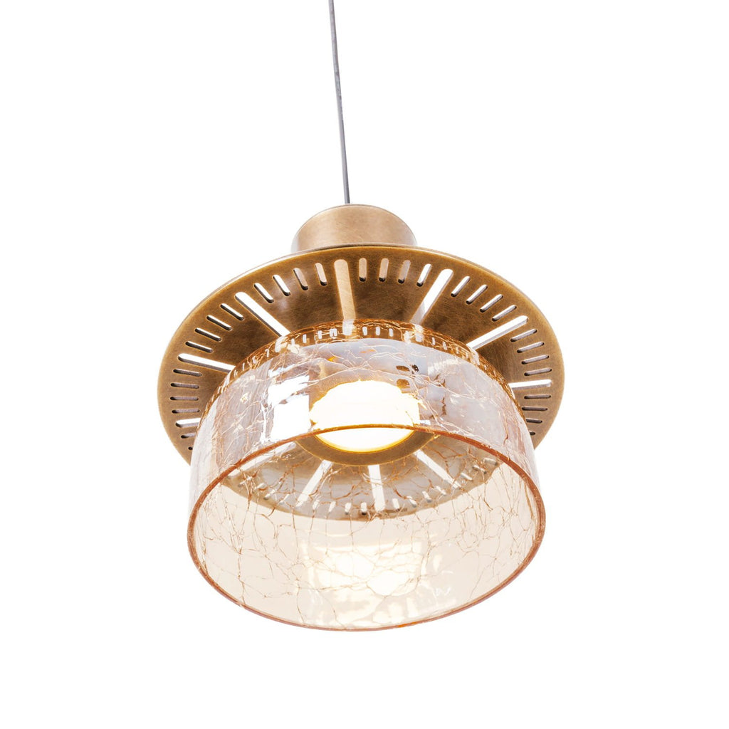 Maxlight Lampa wisząca Signature A - Metal + szkło - Mosiądz + szkło bursztynowe P0601