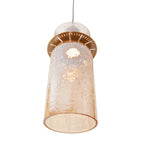 Maxlight Lampa wisząca Signature B - Metal + szkło - Mosiądz + szkło bursztynowe P0602