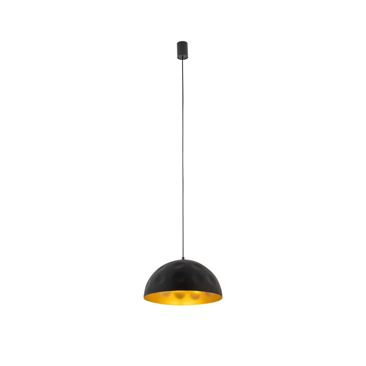 Nowodvorski Lampa wisząca HEMISPHERE HIT S 25W only LED 50/60Hz - Stal lakierowana - Czarny 10702 - lampa włączona