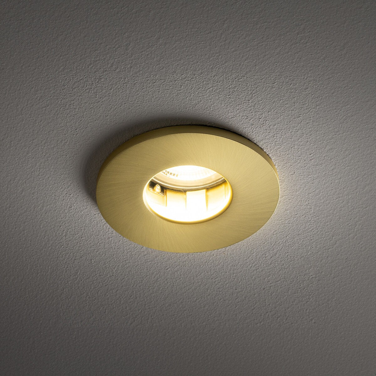 Nowodvorski Lampa downlights podtynkowa ACRE 15W only LED 50/60Hz - Aluminium - Miedziany 10711 - lampa włączona