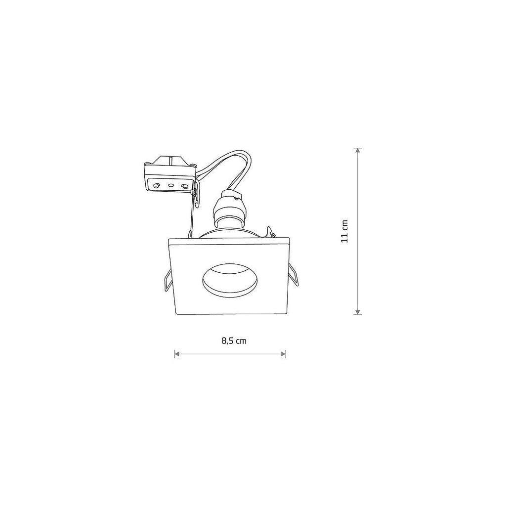 Nowodvorski Lampa downlights podtynkowa BAHIA 15W only LED 50/60Hz - Aluminium - Miedziany 10712