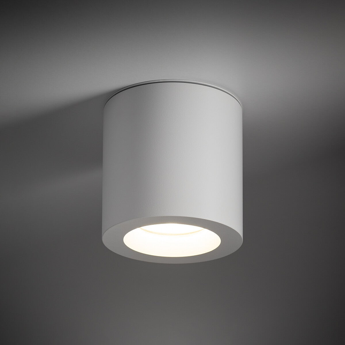 Nowodvorski Lampa downlights natynkowa CEARA 15W only LED 50/60Hz - Aluminium - Biały 10715 - lampa włączona
