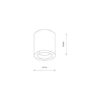 Nowodvorski Lampa downlights natynkowa CEARA 15W only LED 50/60Hz - Aluminium - Biały 10715