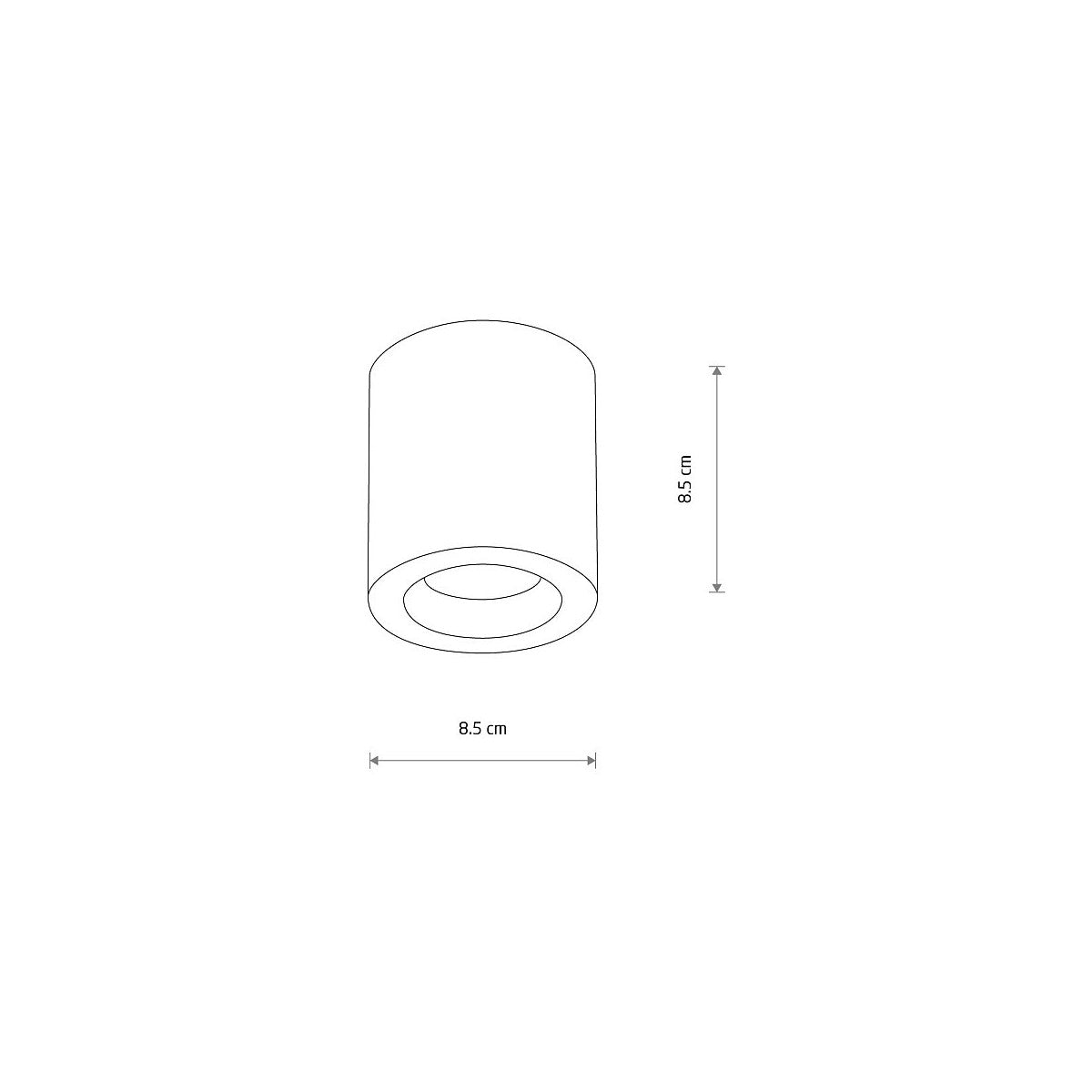 Nowodvorski Lampa downlights natynkowa CEARA 15W only LED 50/60Hz - Aluminium - Biały 10715