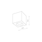 Nowodvorski Lampa downlights natynkowa PARANA 15W only LED 50/60Hz - Aluminium - Chrom 10717