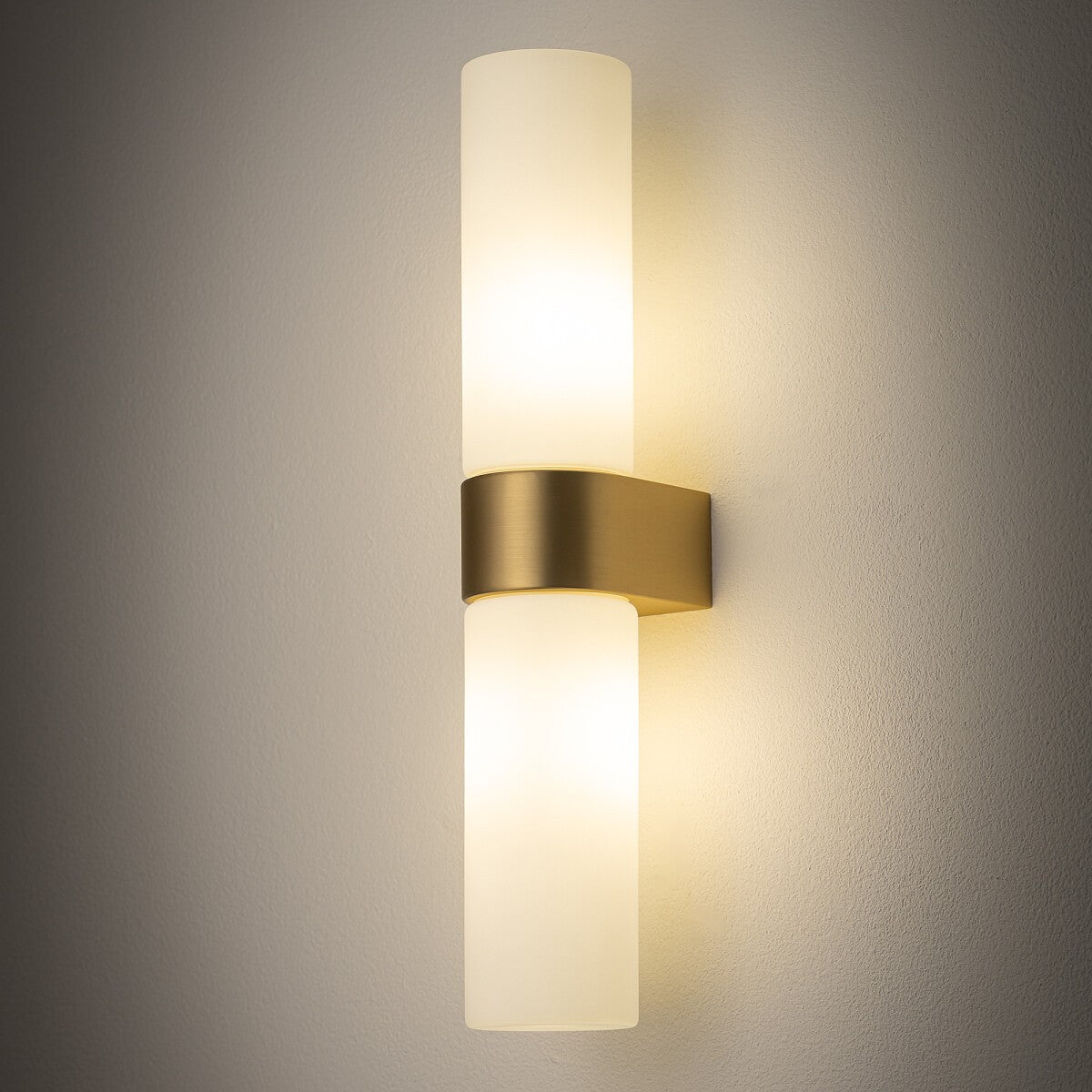 Nowodvorski Kinkiet NATALIE 10W only LED 50/60Hz - Aluminium - Miedziany II 10727 - lampa włączona
