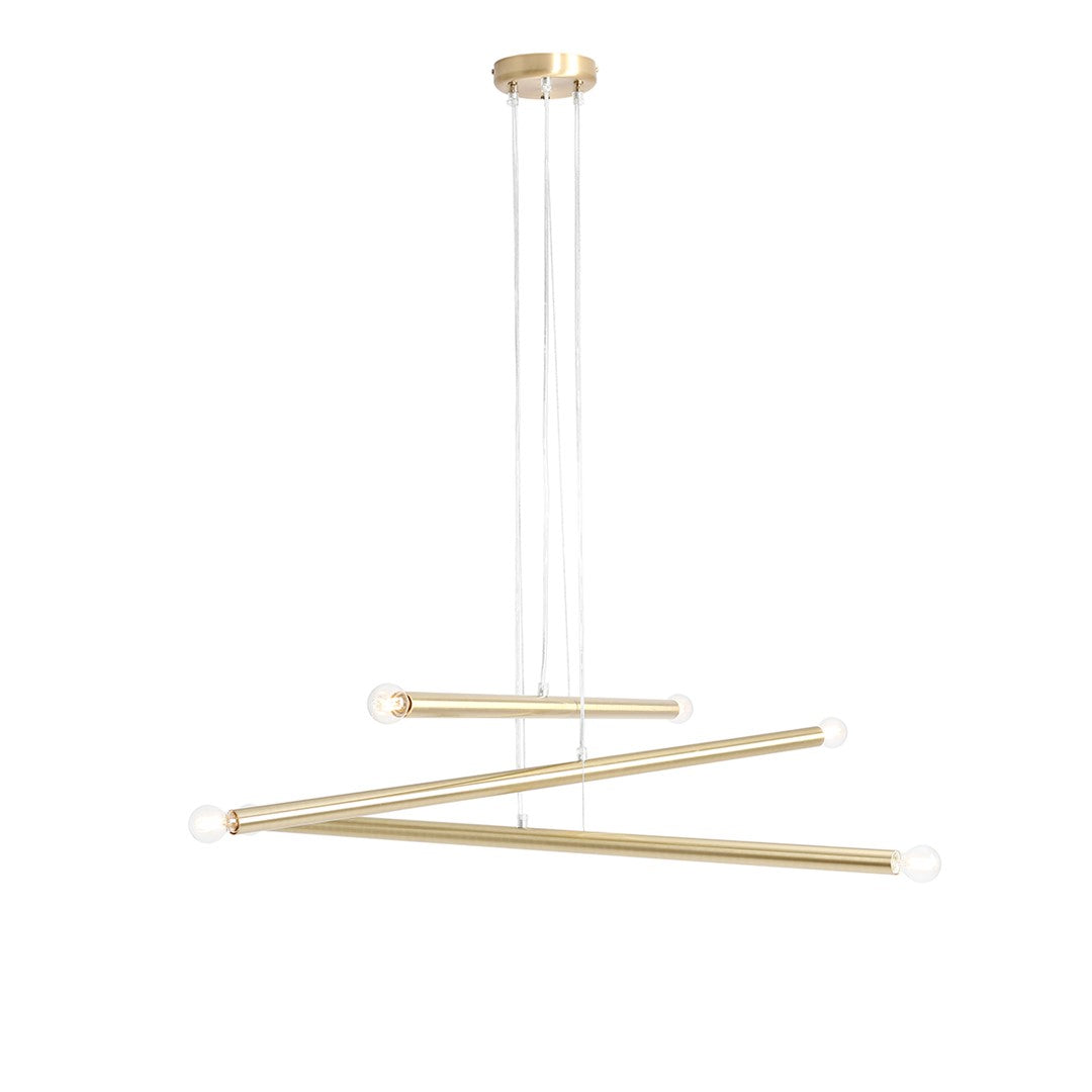 Aldex Lampa Wisząca Tubo 6 Brass - Metal - Mosiądz 1072K40