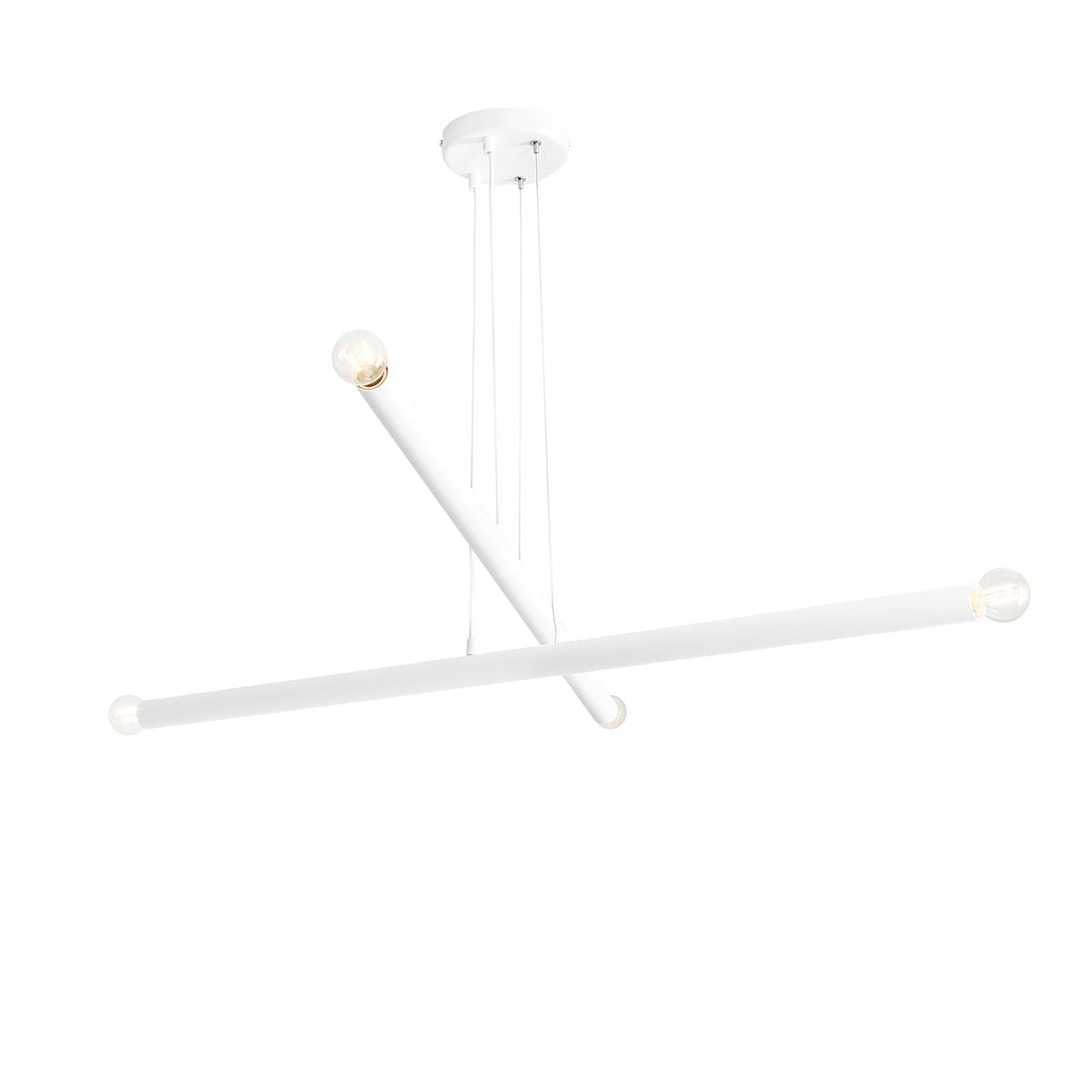 Aldex Lampa Wisząca Tubo 4 White - Metal - Biały 1072L