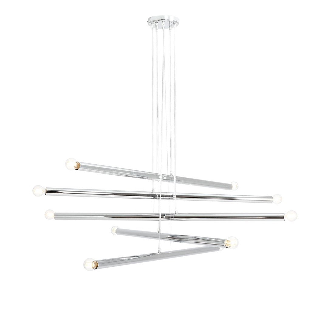 Aldex Lampa Wisząca Tubo 10 Chrome - Metal - Chrom 1072M4