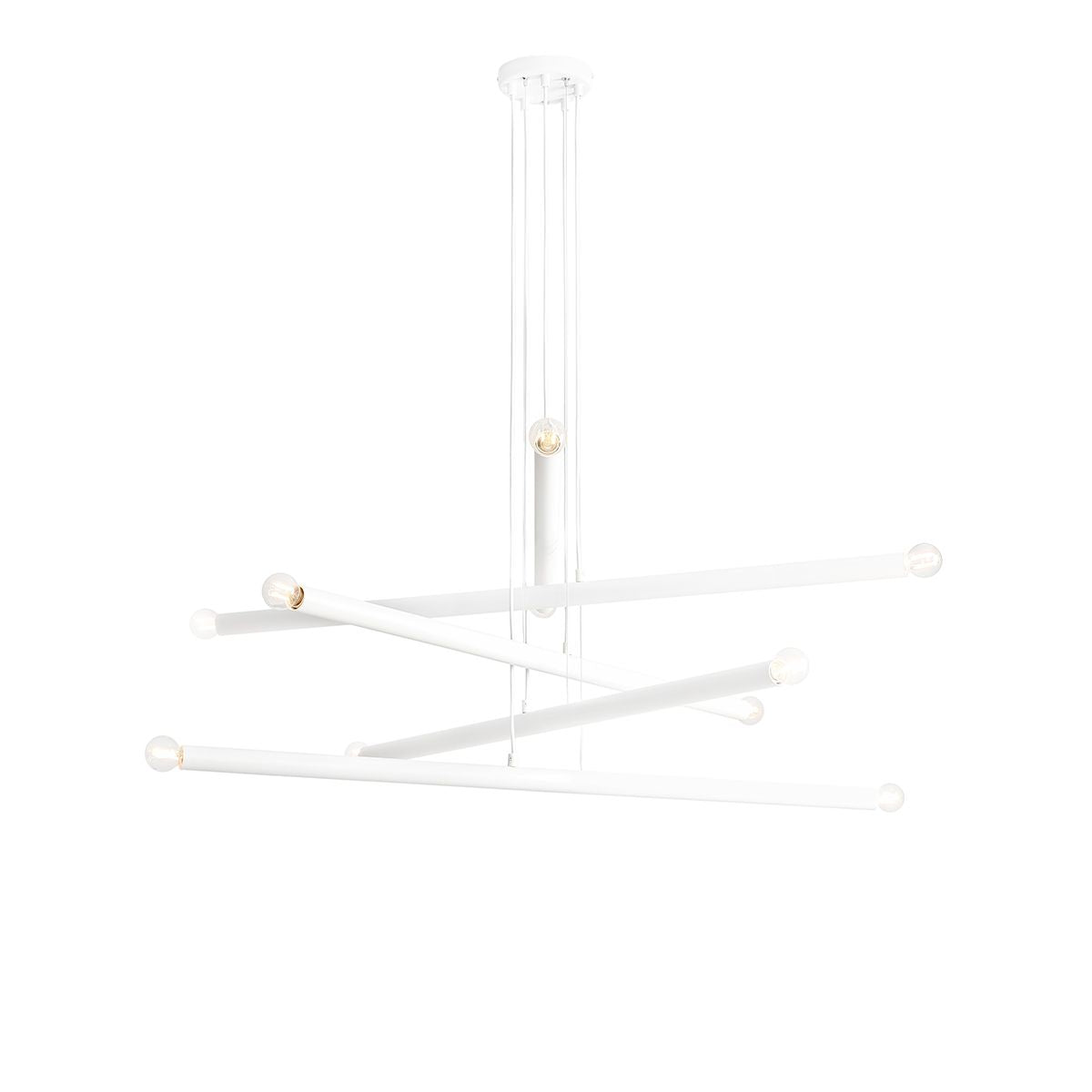 Aldex Lampa Wisząca Tubo 10 White - Metal - Biały 1072M