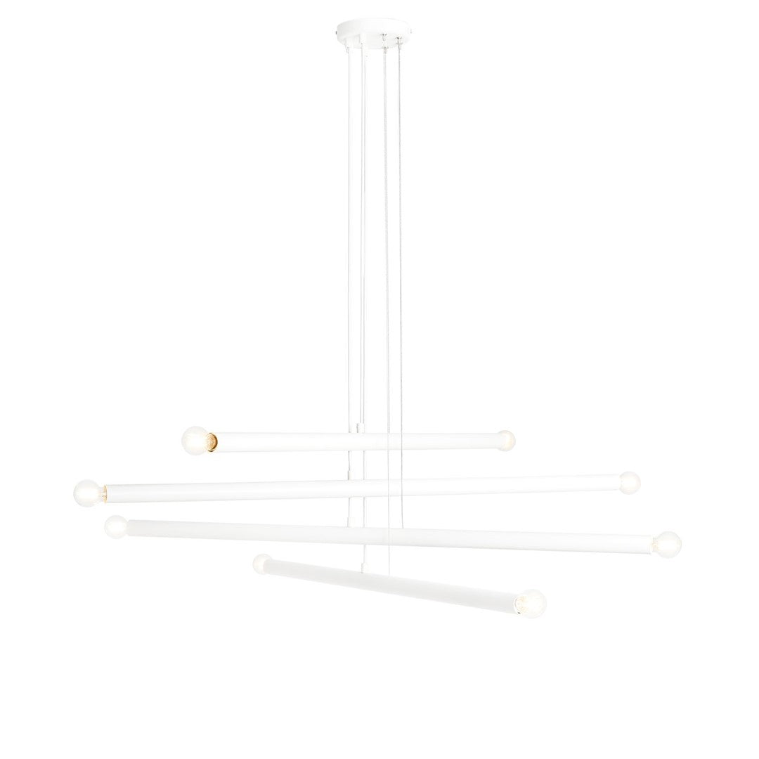 Aldex Lampa Wisząca Tubo 8 White - Metal - Biały 1072P