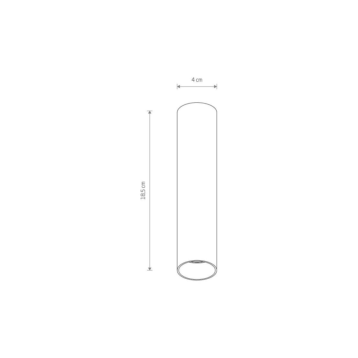 Nowodvorski Lampa downlights natynkowa FOURTY S 10W only LED 50/60Hz - Stal lakierowana - Biały 10734