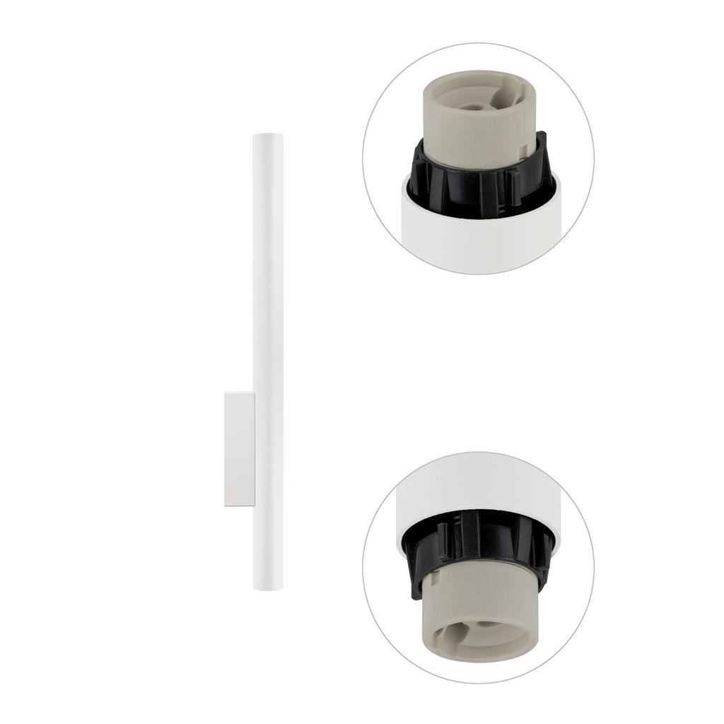 Nowodvorski Kinkiet FOURTY WALL XL 10W only LED 50/60Hz - Stal lakierowana - Biały