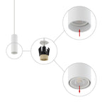 Nowodvorski Lampa wisząca FOURTY S 10W only LED 50/60Hz - Stal lakierowana - Biały