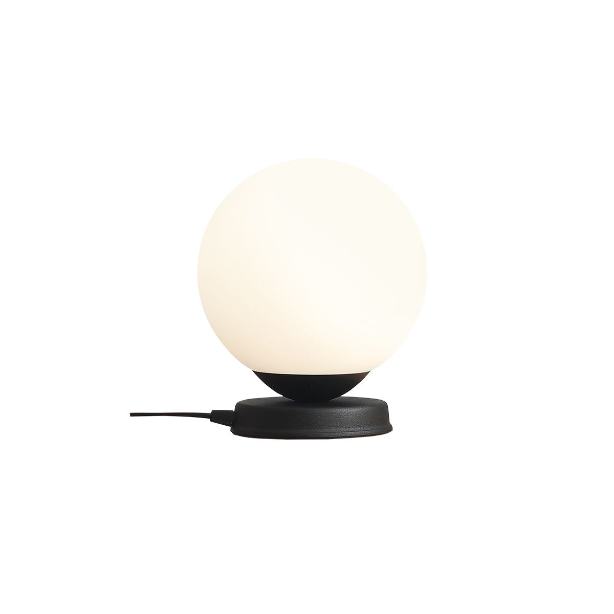 Aldex Lampka Biurkowa Ball Black M - Metal - Czarny 1076B1_M