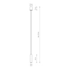 Nowodvorski Lampa wisząca FOURTY M 10W only LED 50/60Hz - Stal lakierowana - Czarny 10771