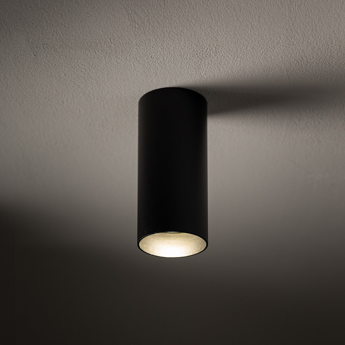Nowodvorski Lampa downlights natynkowa MONO S 10W only LED 50/60Hz - Stal lakierowana - Czarny I 10778 - lampa włączona