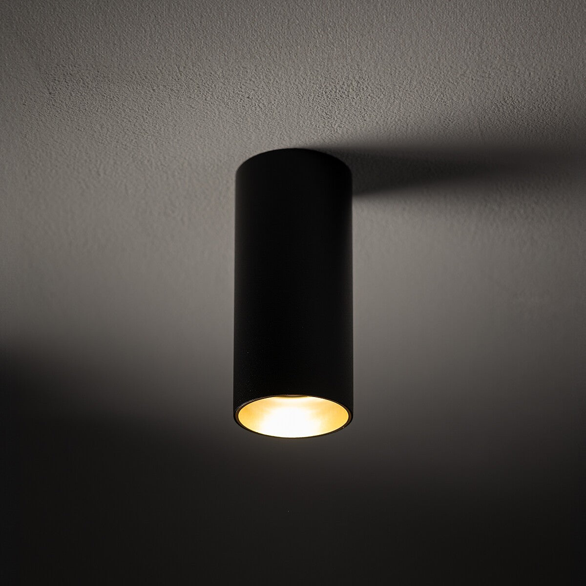 Nowodvorski Lampa downlights natynkowa MONO S 10W only LED 50/60Hz - Stal lakierowana - Czarny II 10779 - lampa włączona