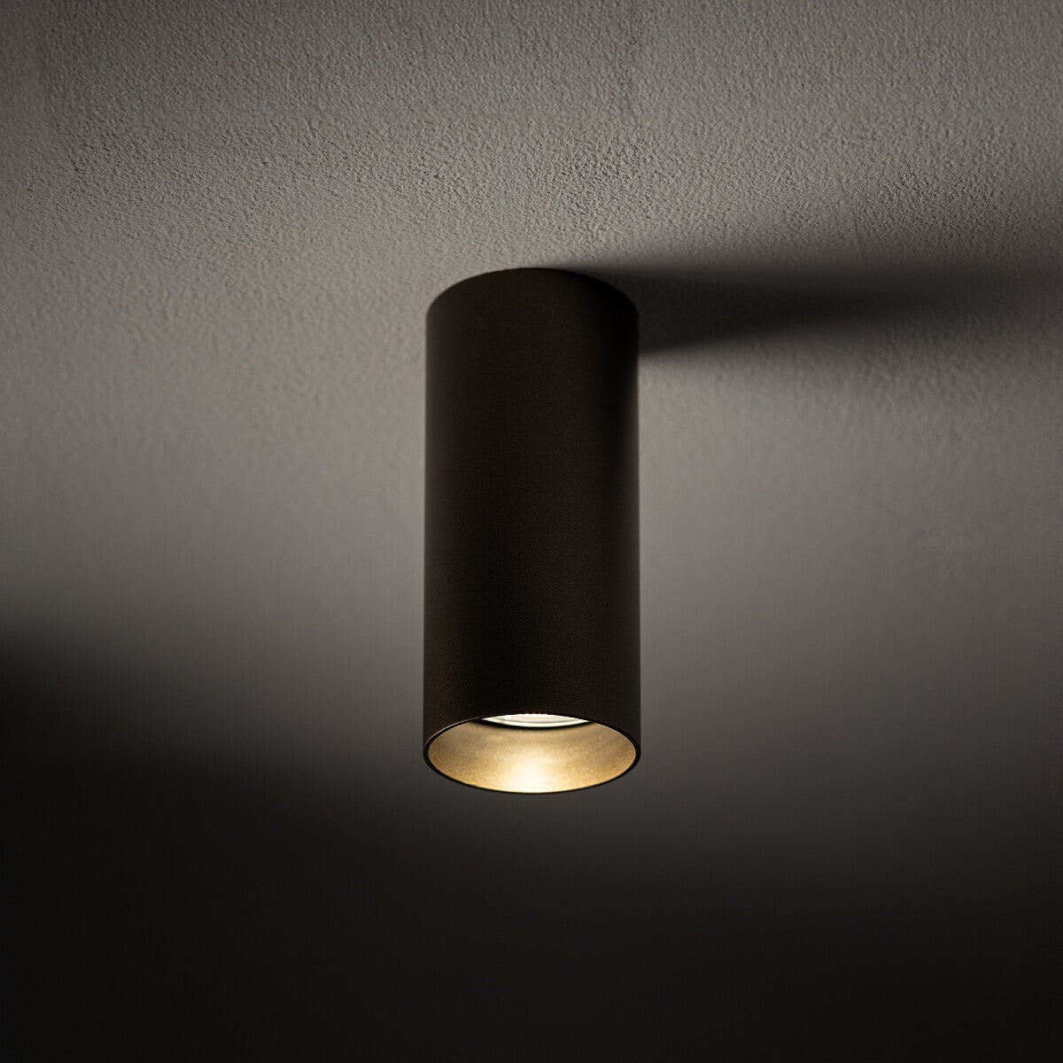 Nowodvorski Lampa downlights natynkowa MONO S 10W only LED 50/60Hz - Stal lakierowana - Satynowy czekoladowy 10783 - lampa włączona