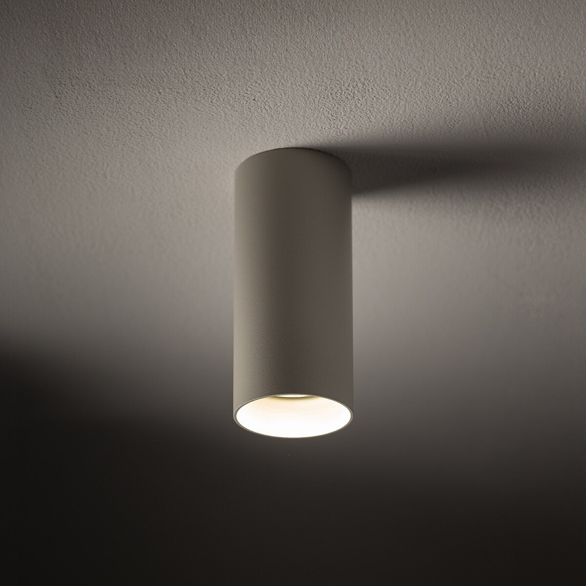 Nowodvorski Lampa downlights natynkowa MONO S 10W only LED 50/60Hz - Stal lakierowana - Silk gray 10785 - lampa włączona