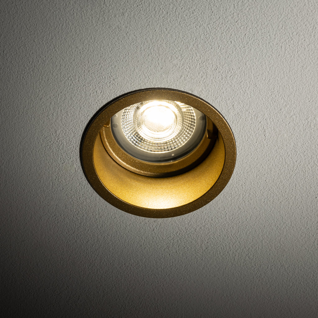 Nowodvorski Lampa downlights podtynkowa CUP 10W only LED 50/60Hz - Tworzywo sztuczne ABS - Satynowy złoty