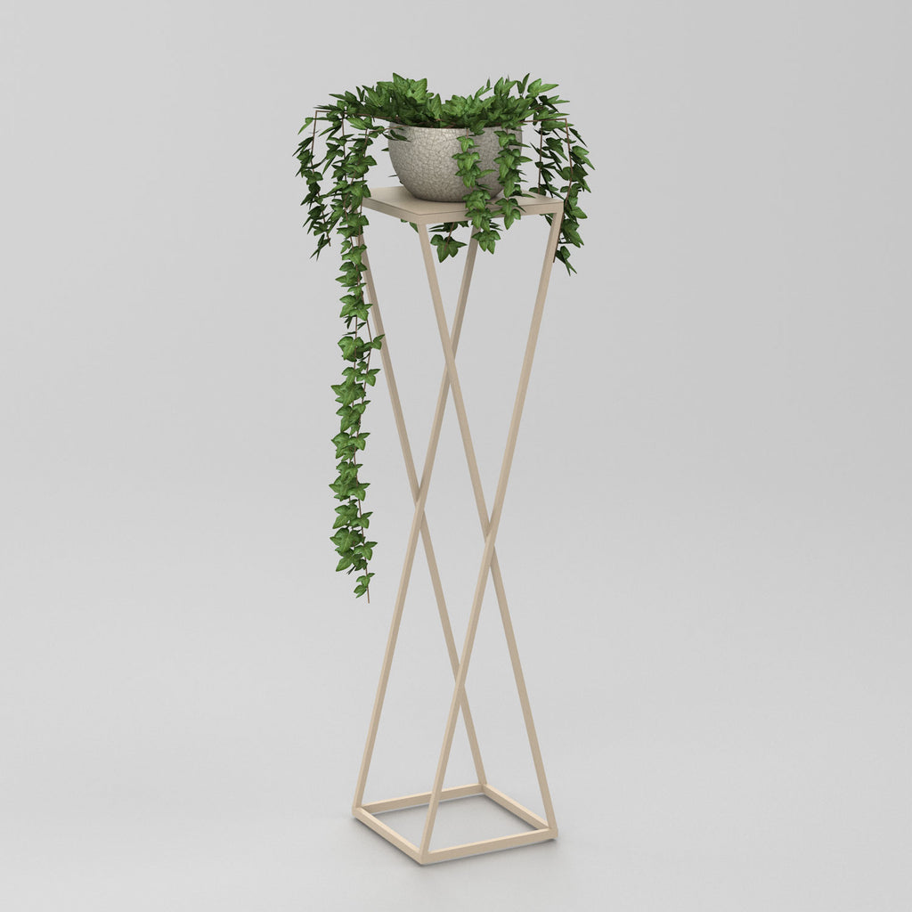 Flower stand Column B 1000x240x240 beige