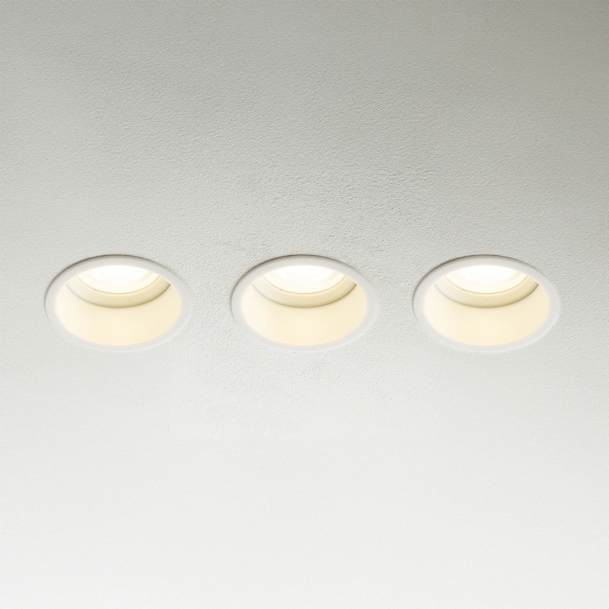 Nowodvorski Lampa downlights podtynkowa CUP 3 PC SET 10W only LED 50/60Hz - Tworzywo sztuczne ABS - Biały 10793 - lampa włączona