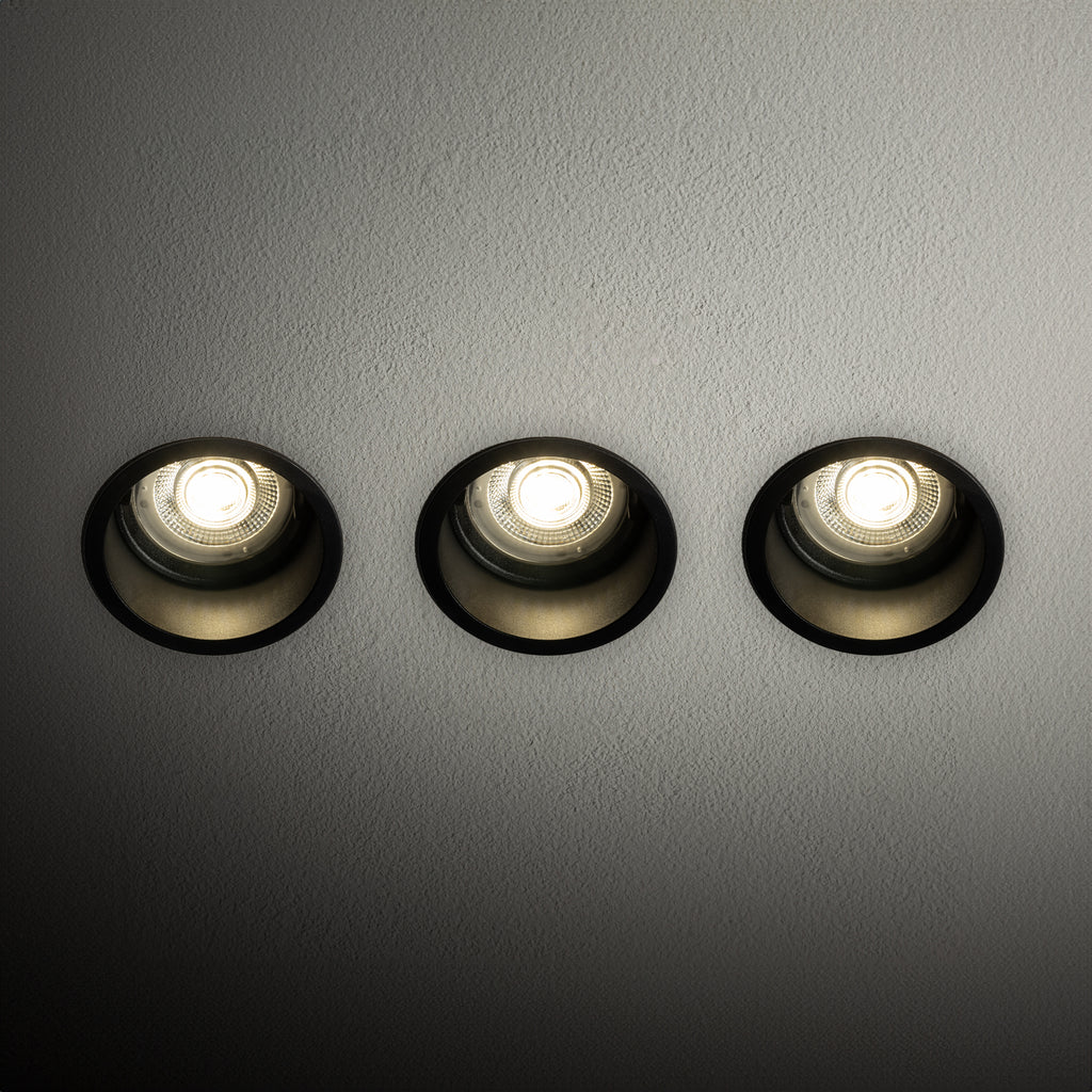 Nowodvorski Lampa downlights podtynkowa CUP 3 PC SET 10W only LED 50/60Hz - Tworzywo sztuczne ABS - Czarny