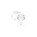 Nowodvorski Lampa downlights podtynkowa MONO SLIDE 10W only LED 50/60Hz - Stal lakierowana - Satynowy złoty I 10798