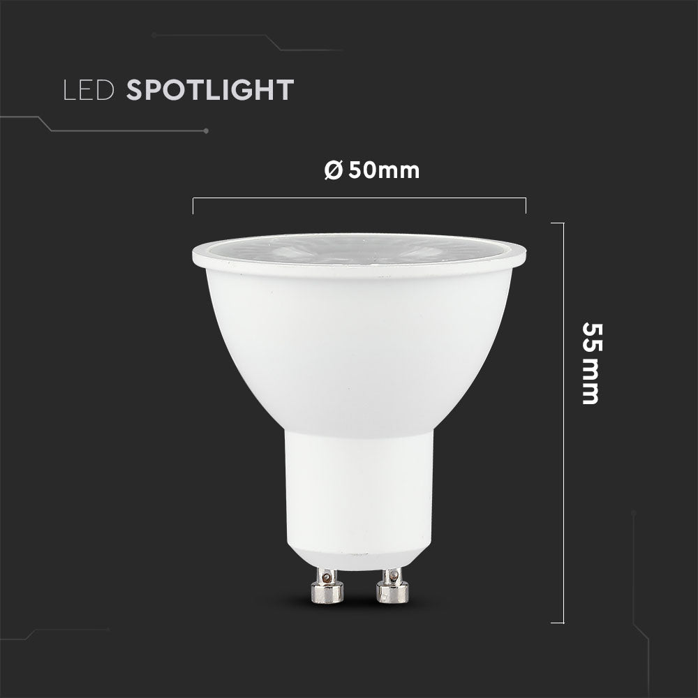 5W GU10 Żarówka LED / Chip SAMSUNG / Barwa:3000K / Trzonek:GU10