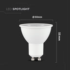 5W GU10 Żarówka LED / Chip SAMSUNG / Barwa:4000K / Trzonek:GU10