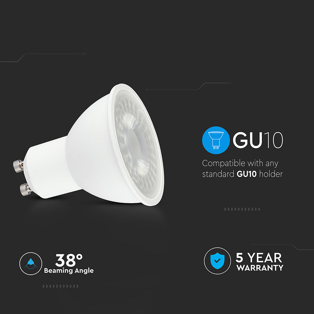 5W GU10 Żarówka LED / Chip SAMSUNG / Barwa:4000K / Trzonek:GU10