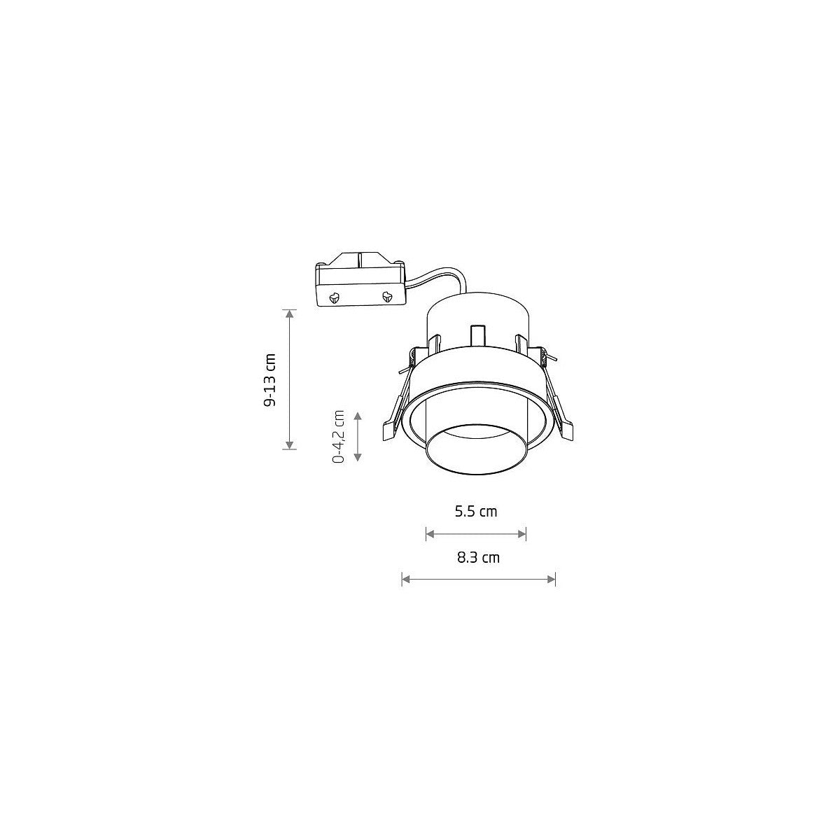 Nowodvorski Lampa downlights podtynkowa MONO SLIDE 10W only LED 50/60Hz - Stal lakierowana - Satynowa miedź 10801