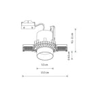 Nowodvorski Lampa downlights podtynkowa MONO SLIDE TRIMLESS 10W only LED 50/60Hz - Stal lakierowana - Biały I 10802