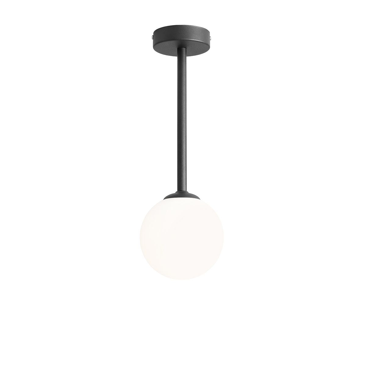 Aldex Plafon Pinne Short Black - Metal / szkło - Czarny 1080PL_G1_S