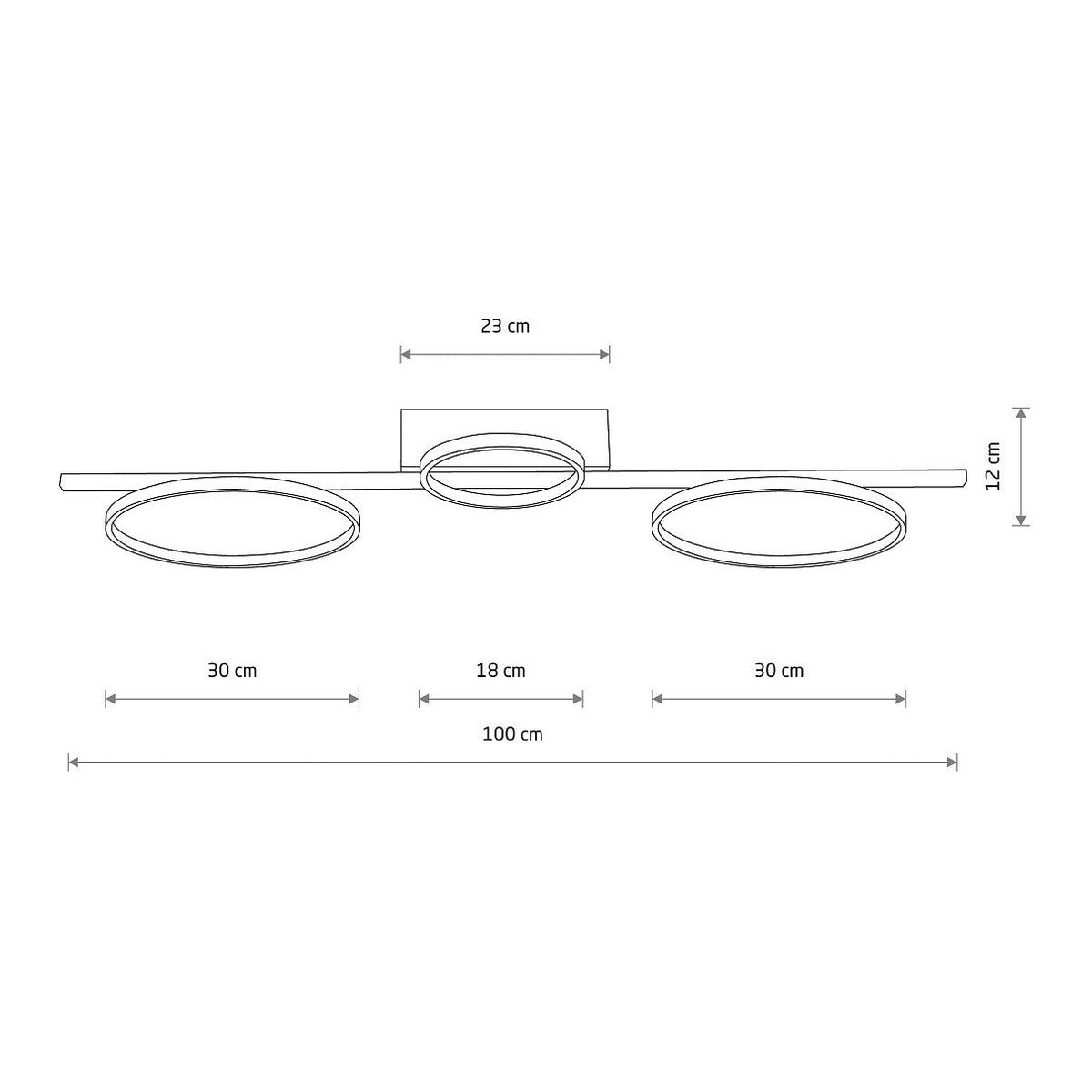 Nowodvorski Lampa przysufitowa CIRCOLO LED 33W 50/60Hz - Aluminium lakierowane - Czarny I 10816