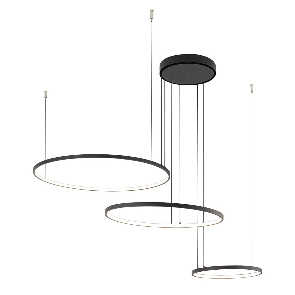 Nowodvorski Lampa wisząca CIRCOLO LED 45W 50/60Hz - Aluminium lakierowane - Czarny I 10817