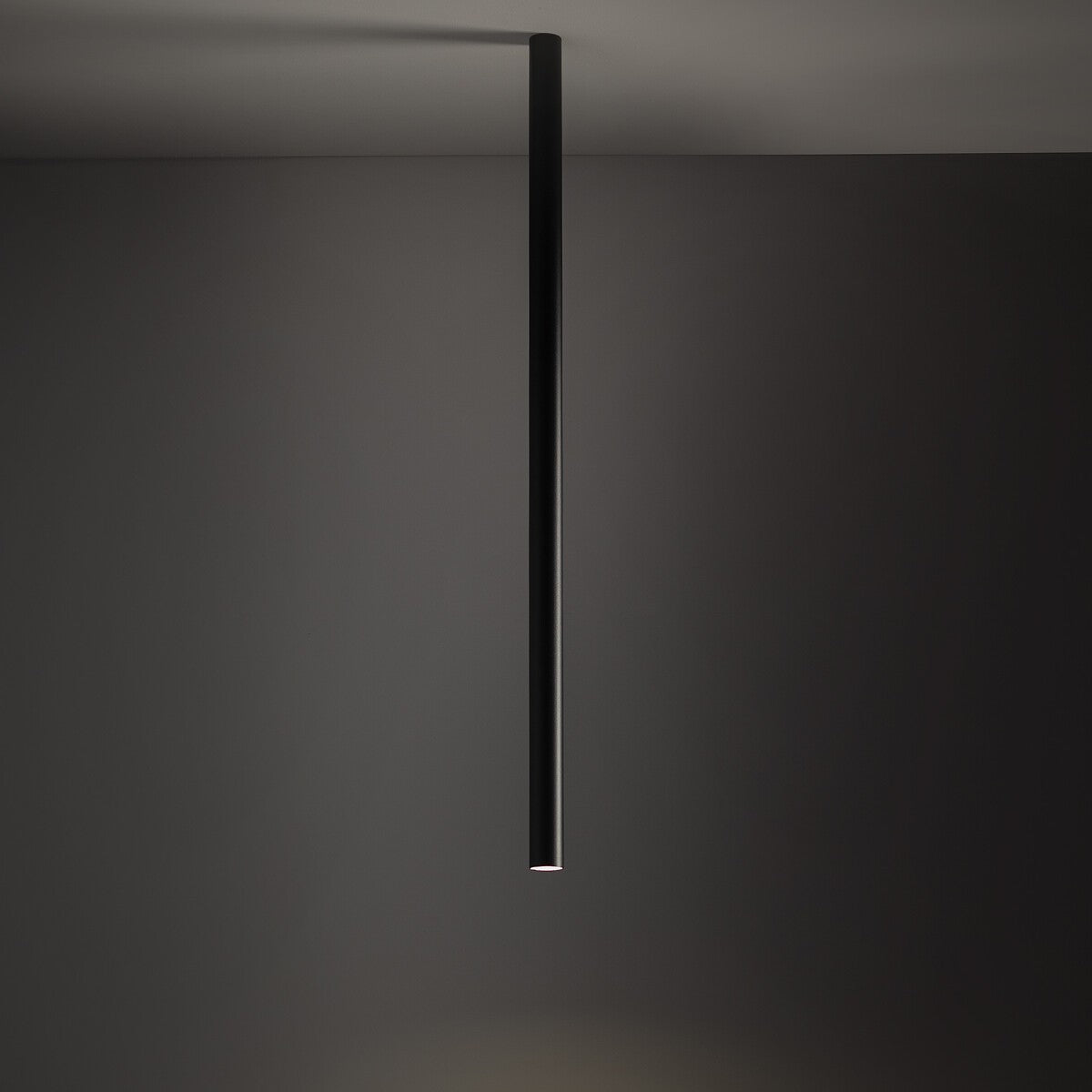 Nowodvorski Lampa downlights natynkowa FOURTY L 10W only LED 50/60Hz - Aluminium lakierowane - Czarny 10823 - lampa włączona