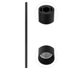 Nowodvorski Lampa downlights natynkowa FOURTY XL 10W only LED 50/60Hz - Aluminium lakierowane - Czarny