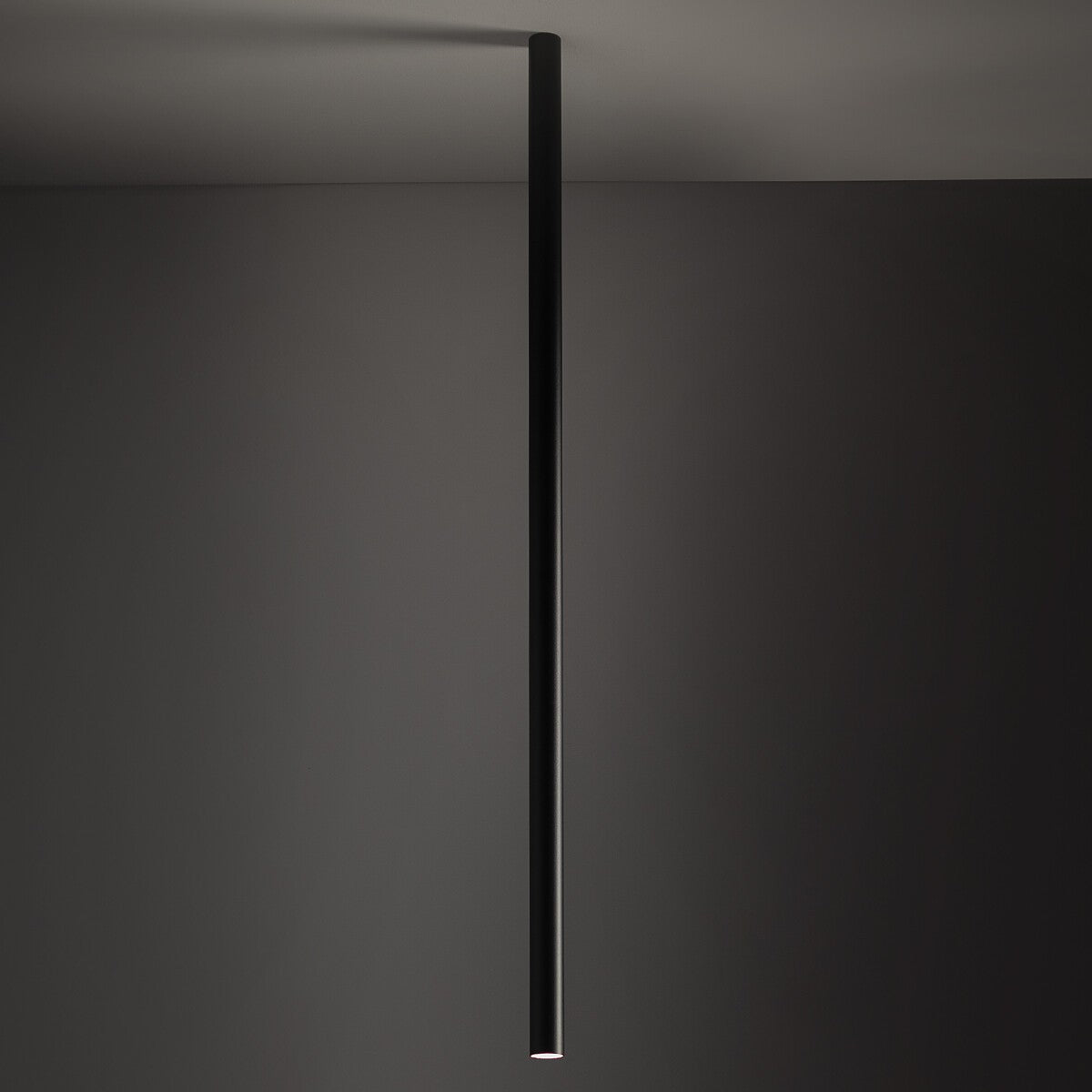 Nowodvorski Lampa downlights natynkowa FOURTY XL 10W only LED 50/60Hz - Aluminium lakierowane - Czarny 10825 - lampa włączona