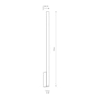 Nowodvorski Kinkiet LASER WALL XL 10W only LED 50/60Hz - Lity mosiądz - Miedziany 10828