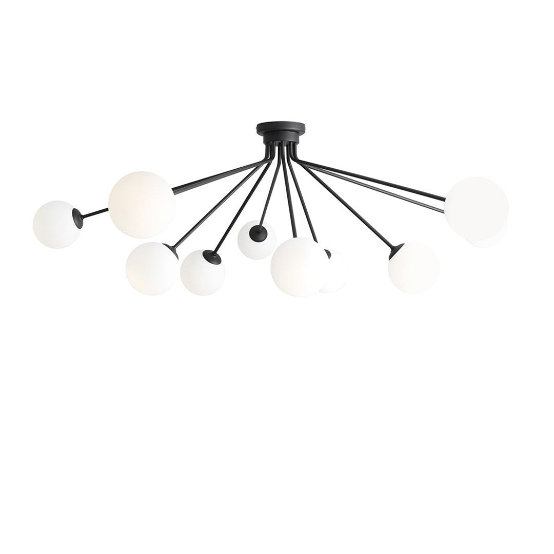 Aldex Plafon Holm 10 Black - Metal / szkło - Czarny 1082PL_M1