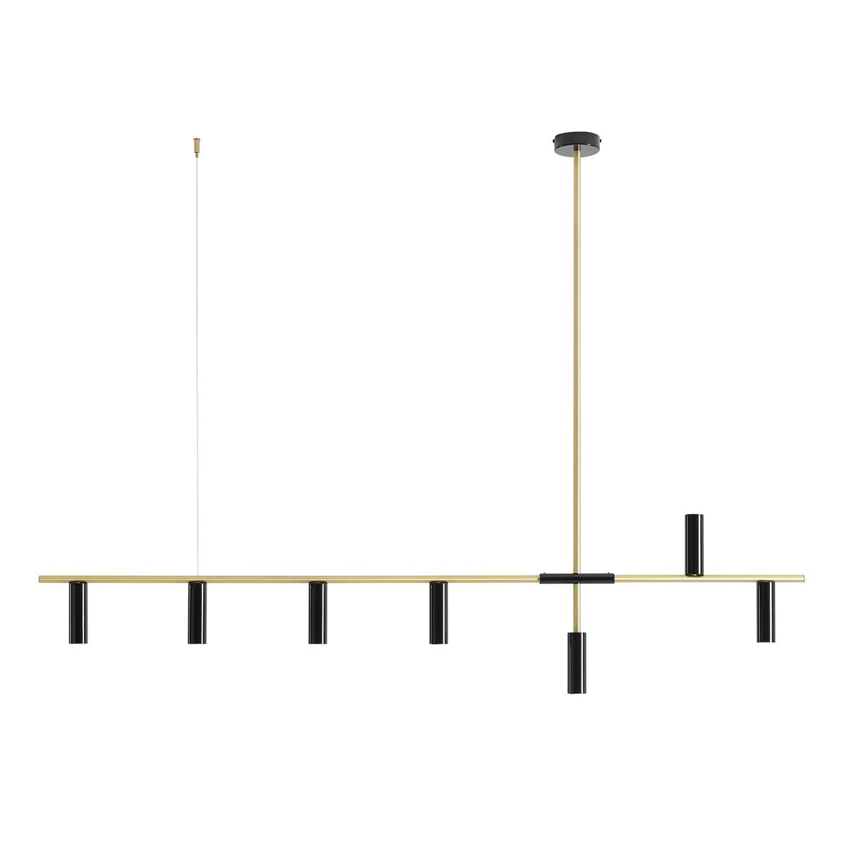 Aldex Lampa Wisząca Trevo 7 Black Brass - Metal - Mosiądz 1083T40