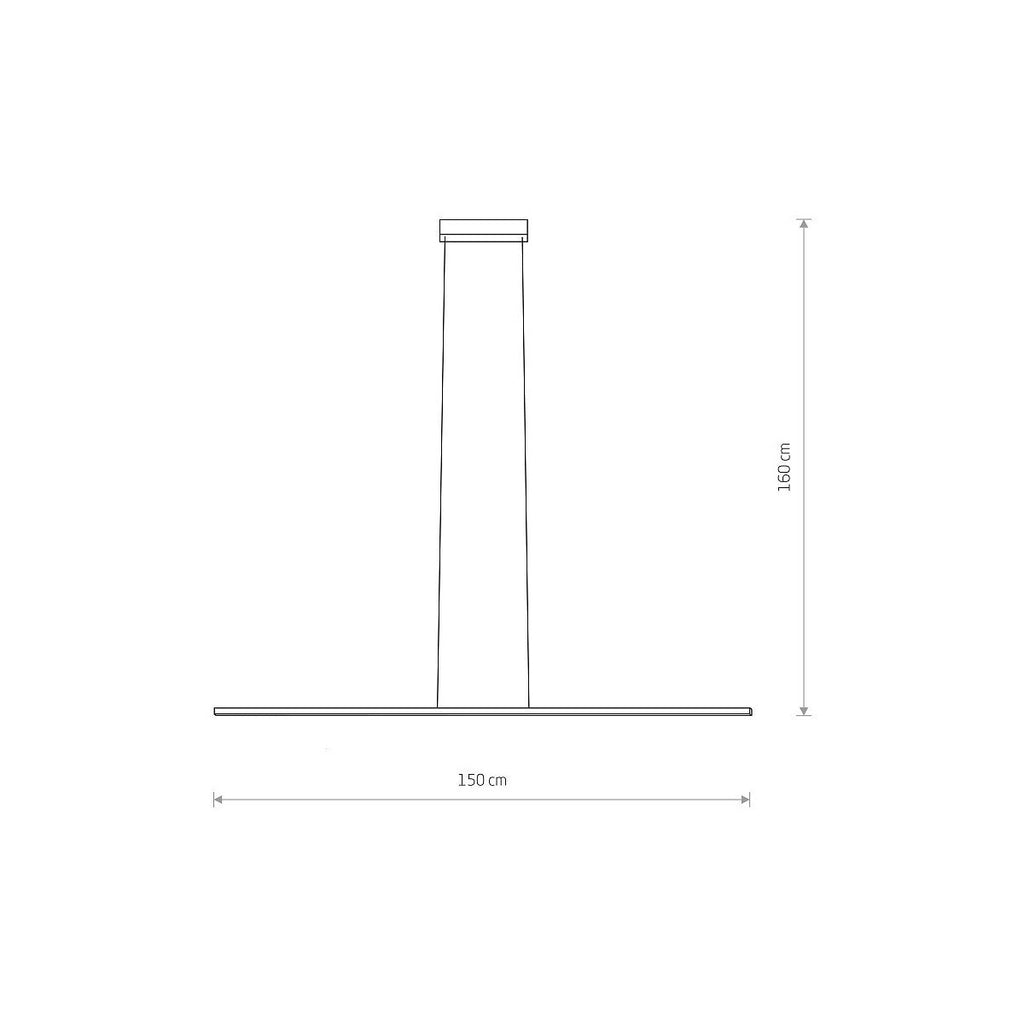 Nowodvorski Lampa liniowa sufitowa BAR LED M 32W 50/60Hz - Aluminium lakierowane - Czarny II 10848