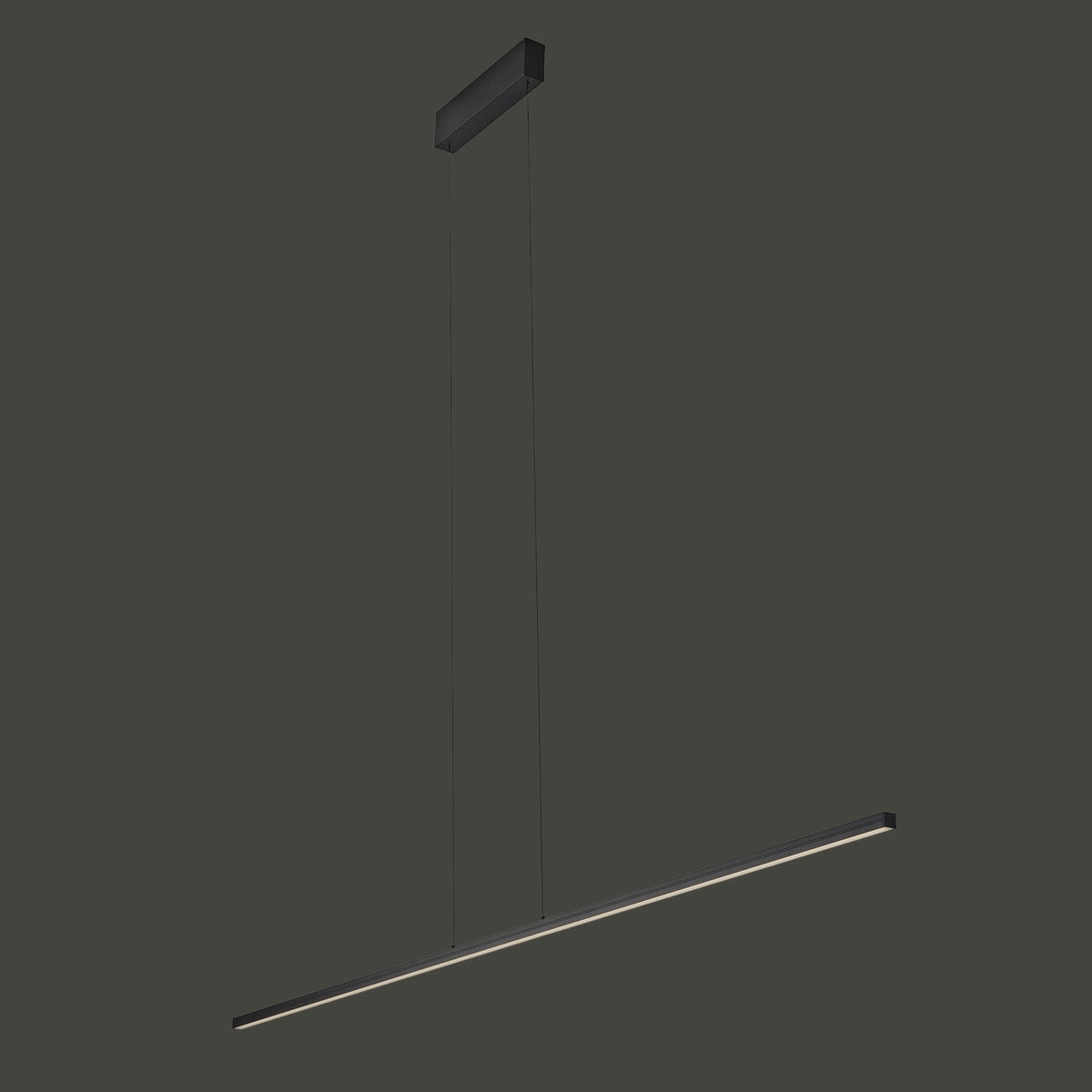 Nowodvorski Lampa liniowa sufitowa BAR LED L 40W 50/60Hz - Aluminium lakierowane - Czarny II 10850 - lampa włączona